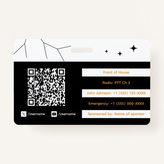 Event Staff Badge (Achterkant)