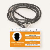 Event Staff Badge (Voorkant met draagriem)