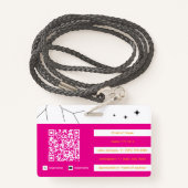 Event Staff Badge (Achterkant met draagriem)