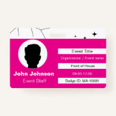 Event Staff Badge (Voorkant)