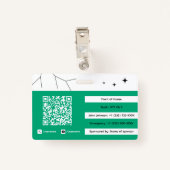 Event Staff Badge (Achterkant met clip)