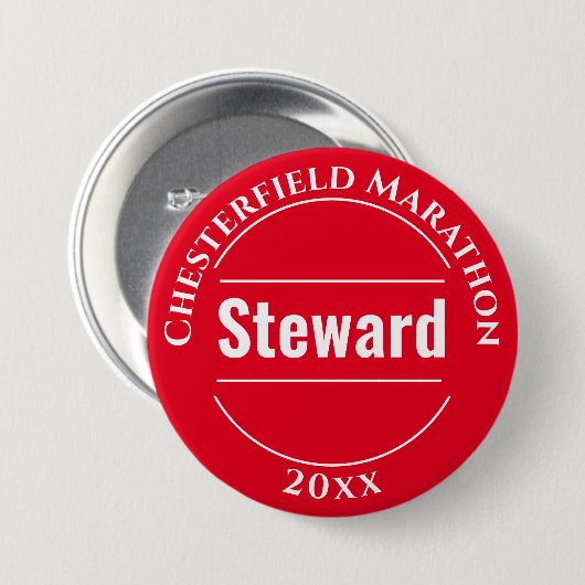 Event Steward Badge Button (Voorkant /achterkant)