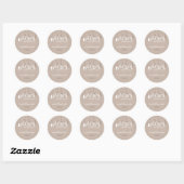 EVENT STICKER:: baby letters 3 Ronde Sticker (Vel)