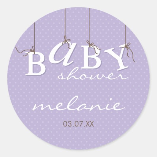 EVENT STICKER :: baby letters 9 (Voorkant)