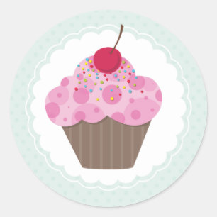 EVENT STICKER:: cupcake 1 Ronde Sticker