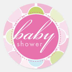 EVENT STICKER:: fizzy spots 9 Ronde Sticker