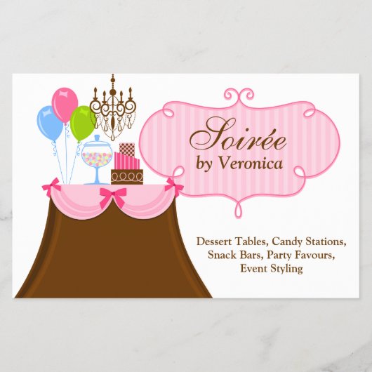 Event Stylist and Design Dessert Buffet Flyer (Voorkant)