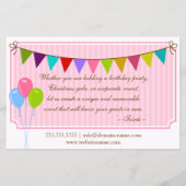 Event Stylist and Design Dessert Buffet Flyer (Achterkant)