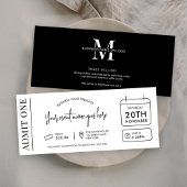 Event Ticket Modern Business Logo Geef één token t Kaart