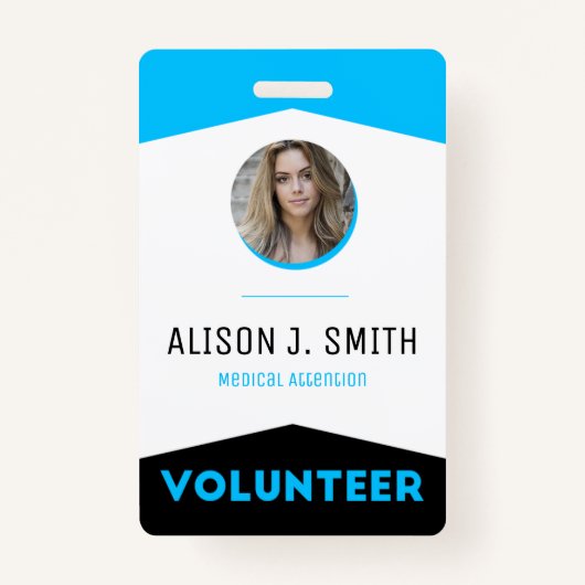 Event Volunteer Modern Badge (Voorkant)
