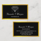 Event Wedding Planner Diamond Gold Lijst VIP Visitekaartje (Voorkant / Achterkant)