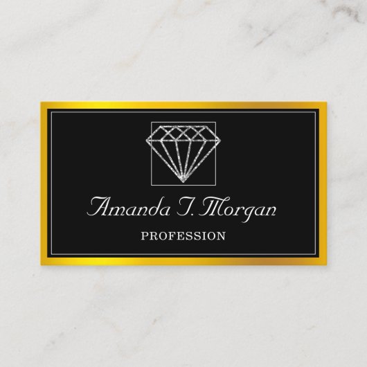 Event Wedding Planner Diamond Gold Lijst VIP Visitekaartje (Voorkant)