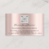 Event Wedding Planner Florals Roos Marsala QR Code Visitekaartje (Achterkant)