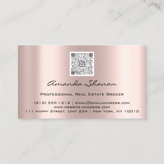 Event Wedding Planner Florals Roos Marsala QR Code Visitekaartje (Achterkant)