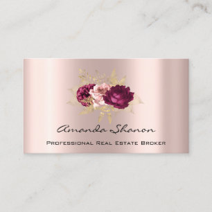 Event Wedding Planner Florals Roos Marsala QR Code Visitekaartje