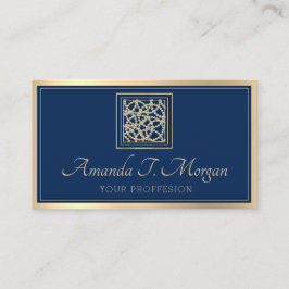 Event Wedding Planner Gold Lijst Mode Blue Navy Visitekaartje