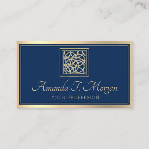 Event Wedding Planner Gold Lijst Mode Blue Navy Visitekaartje
