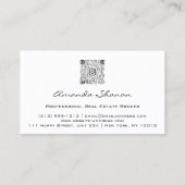 Event Wedding Planner Gold Rozen White LogoQRCODE Visitekaartje (Achterkant)