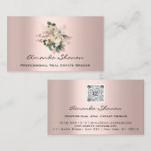 Event Wedding Planner Roos Ivory Logo QR CODE Visitekaartje (Voorkant / Achterkant)