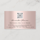 Event Wedding Planner Roos Ivory Logo QR CODE Visitekaartje (Achterkant)