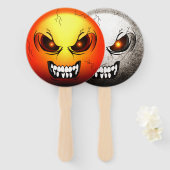 Éventail Angermoji Handwaaier (Voorkant en achterkant)