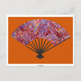 Eventail marbré briefkaart