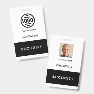 Eventbeveiliging Foto ID-badgepas Badge