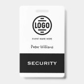 Eventbeveiliging Foto ID-badgepas Badge (Voorzijde)