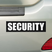 Eventbeveiligingspersoneel Bumpersticker (Op auto)