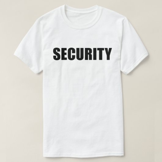 Eventbeveiligingsploeg T-shirt (Design voorkant)
