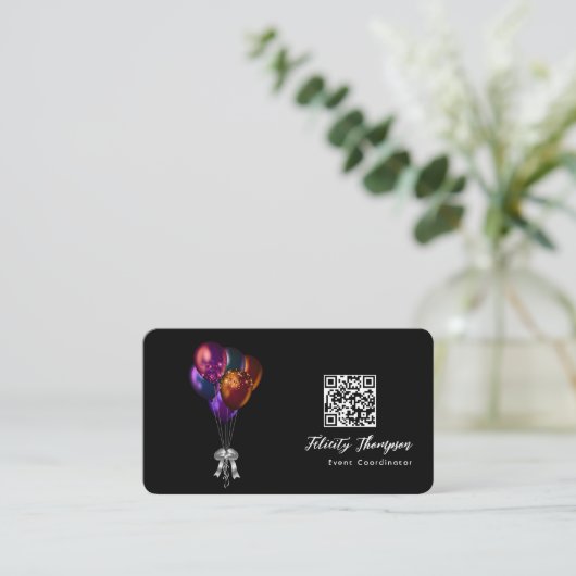 Eventcoördinator QR-code Visitekaartje (Staand voorkant)