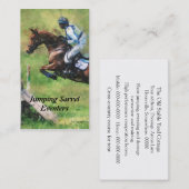 Eventer cross-country springen visitekaartje (Voorkant / Achterkant)