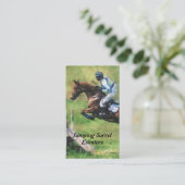 Eventer cross-country springen visitekaartje (Staand voorkant)