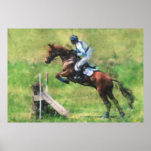 Eventer springen poster (Voorkant)