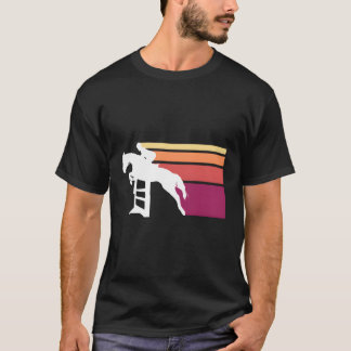 eventing horse jumping t-shirt
