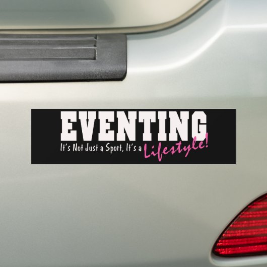 Eventing Lifestyle Bumpersticker (Op auto)