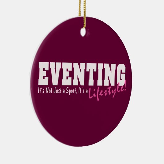 Eventing Lifestyle Keramisch Ornament (Rechts)