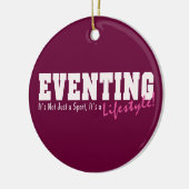 Eventing Lifestyle Keramisch Ornament (Links)