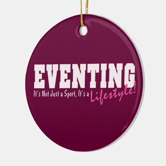 Eventing Lifestyle Keramisch Ornament (Links)
