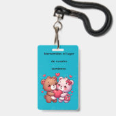 eventos badge (Voorzijde met lanyard)