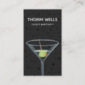 Events Bartender Festive Visitekaartje (Voorkant)
