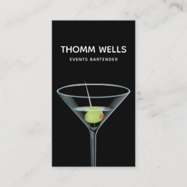 Events Bartender Martini Visitekaartje