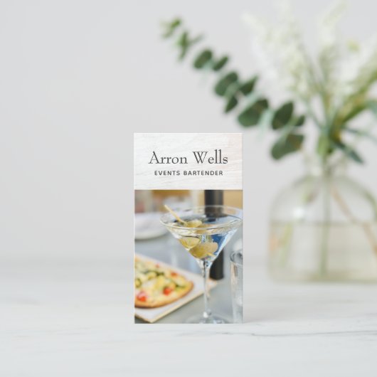 Events Bartender Visitekaartje (Staand voorkant)