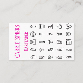 Events Bartender Visitekaartje