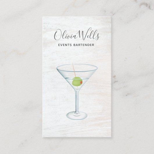 Events Bartender Visitekaartje (Voorkant)