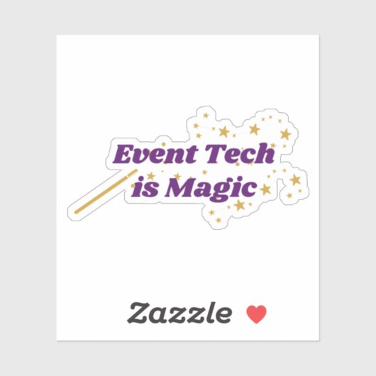 Eventtechniek is magie - uitgestanste sticker (Vel)