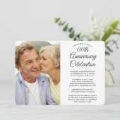 EVENTUEEL Jubileum 2 Foto van Elegant Party Kaart (Staand voorkant)