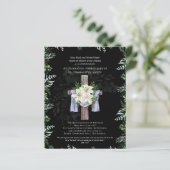 EVENTUELE Jubileum Uitnodiging Lilys (Staand voorkant)