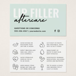 Eventuele kleuropvulinstructies Nazorg Kaart