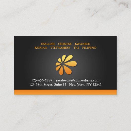 Eventuele Logo-Visitekaartjes Visitekaartje (Achterkant)